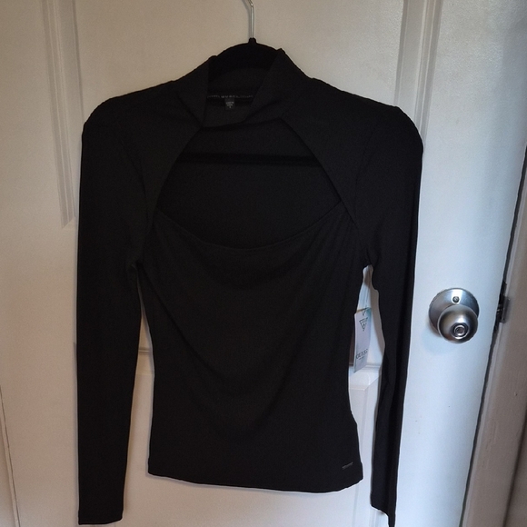 Guess Black Long Sleeve Women's Blouse - Picture 1 of 1